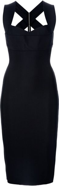 Roland Mouret Daisy Dress in Black | Lyst