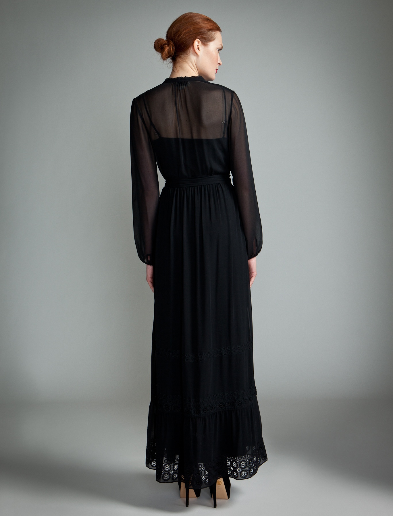 Temperley london Long Moriah Dress in Black | Lyst