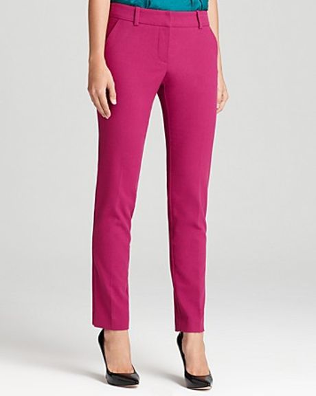Trina Turk Pants Monie Solid Trouser in Purple (brilliant fuschia) | Lyst
