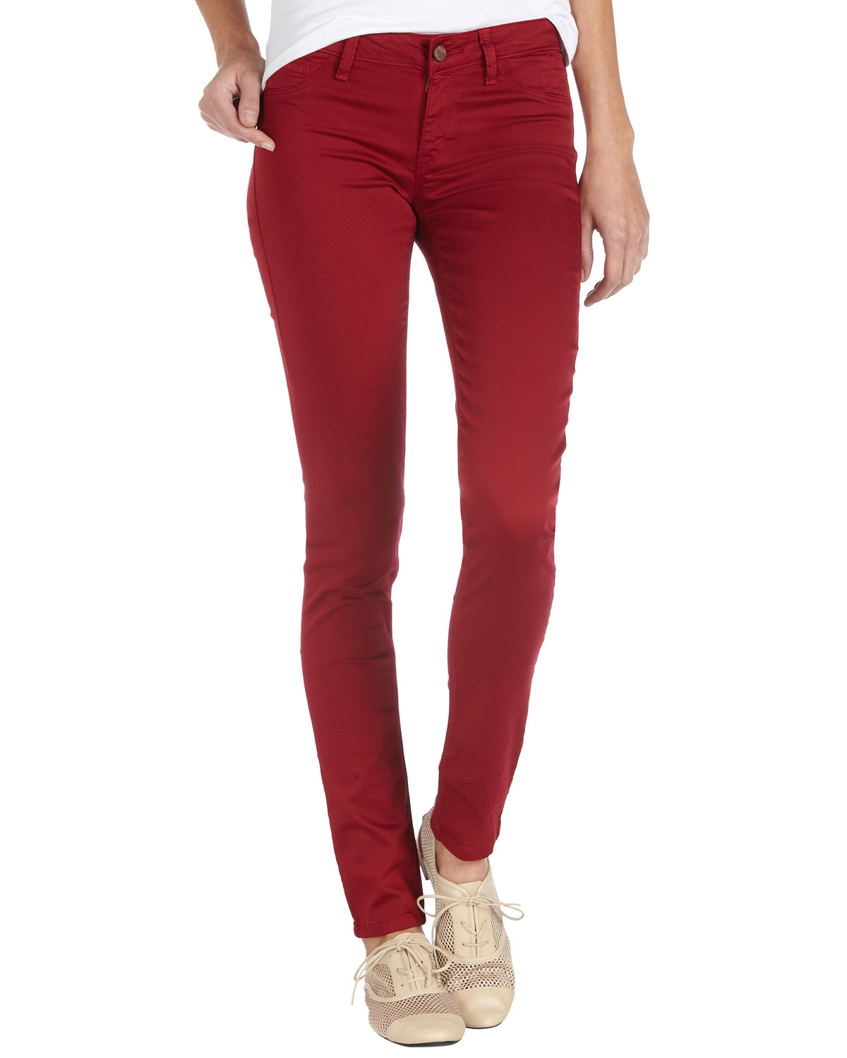 Fade To Blue Classic Skinny Jeans Victorian Red in Red (blue) | Lyst
