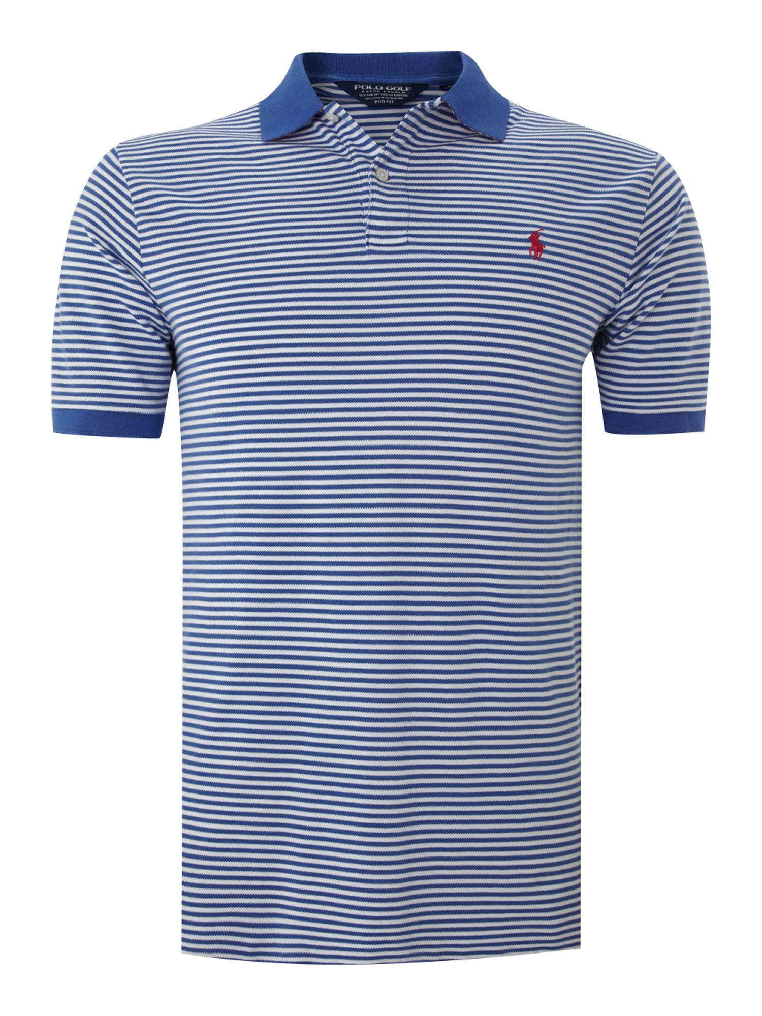 Ralph Lauren Golf Fine Striped Polo Shirt in Blue for Men | Lyst