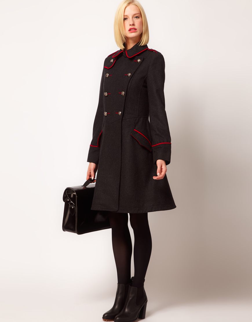 fit and flare coat asos