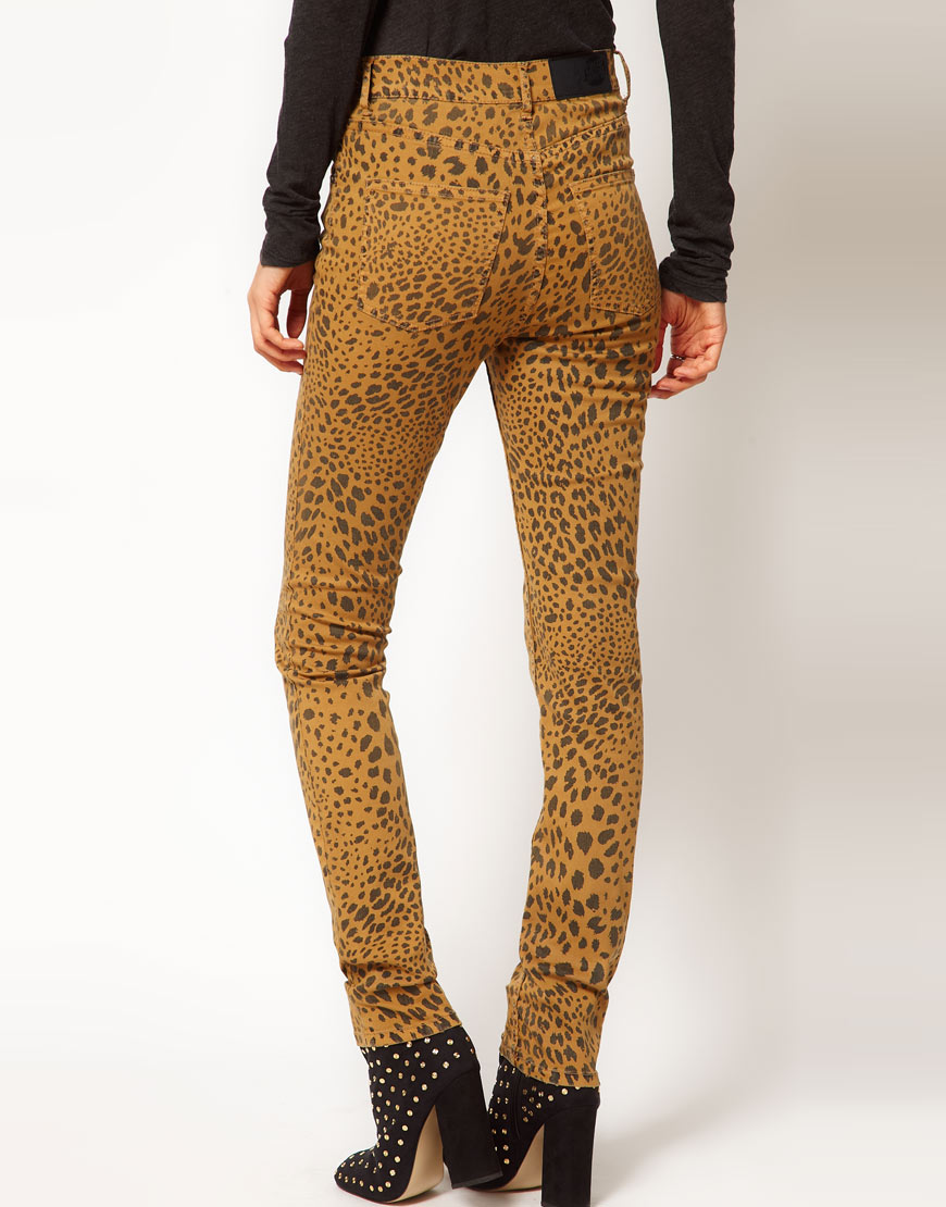 black leopard jeans