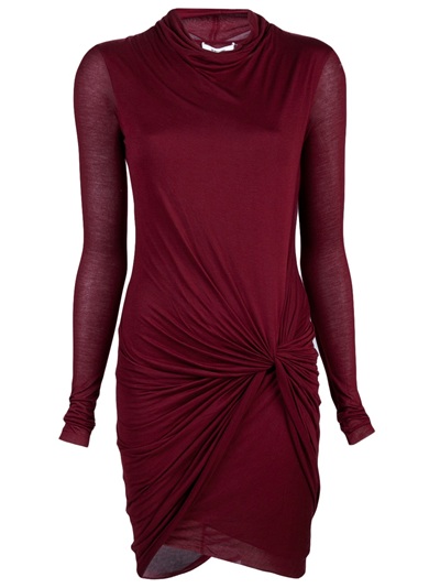 Helmut Lang Slack Twist Dress in Red | Lyst