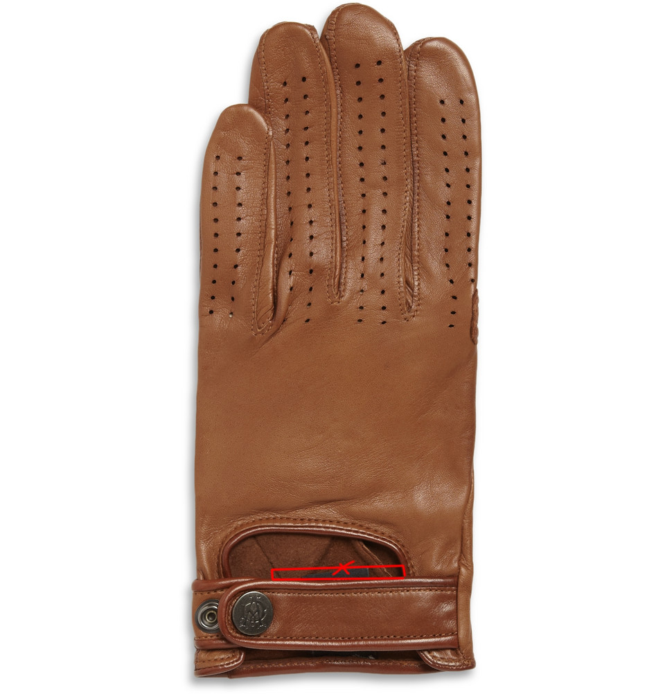 Dunhill Perforated Leather Driving Gloves in Brown for Men Lyst