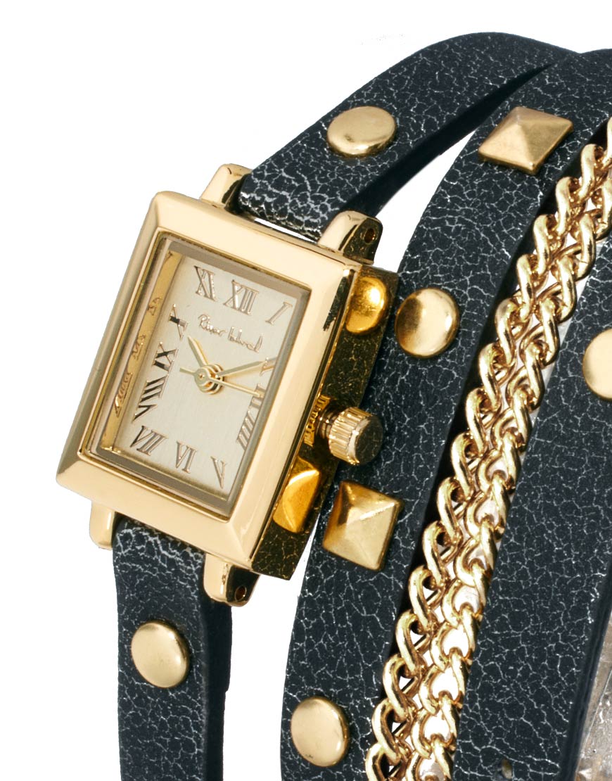 Lyst River island Wrap Around Watch in Metallic