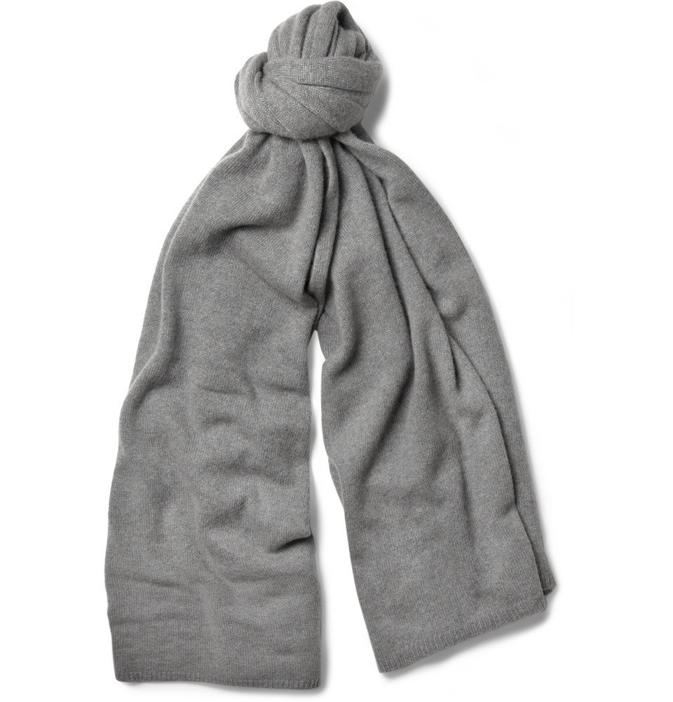 The elder statesman Cashmere Blanket Scarf in Gray for Men Lyst