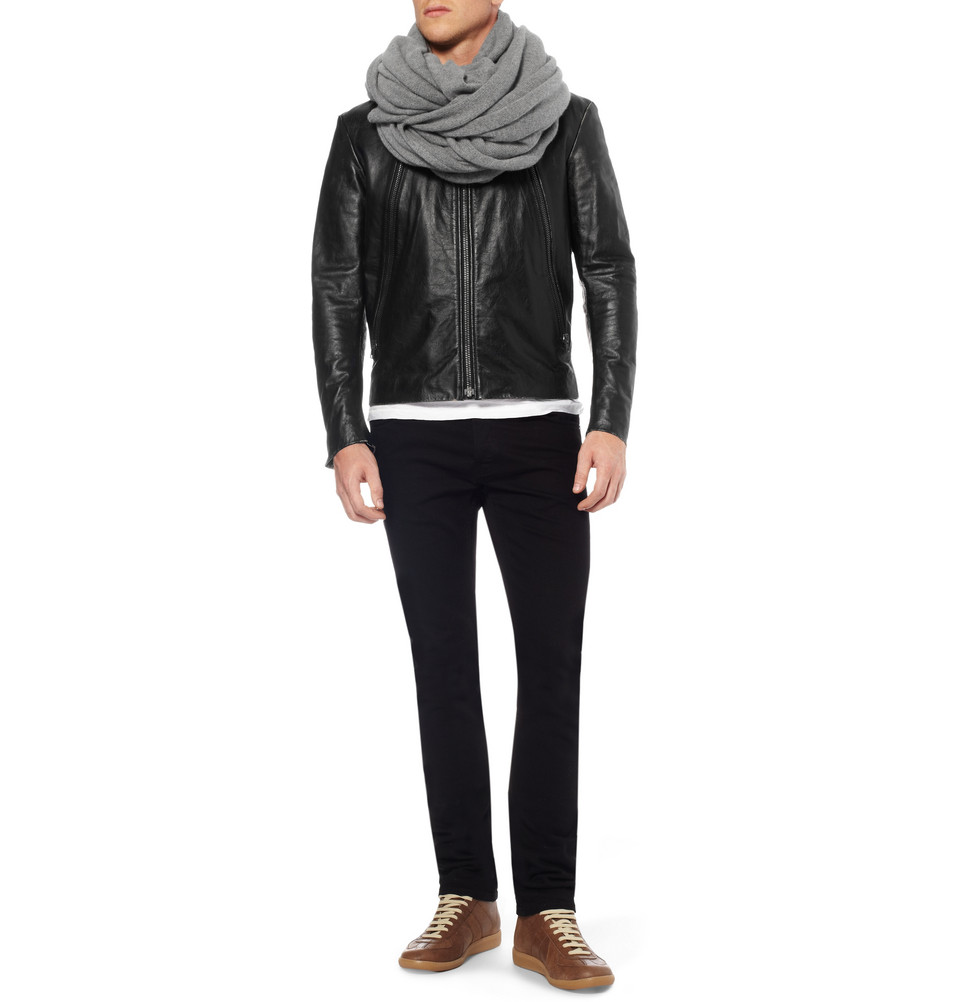 The elder statesman Cashmere Blanket Scarf in Gray for Men Lyst