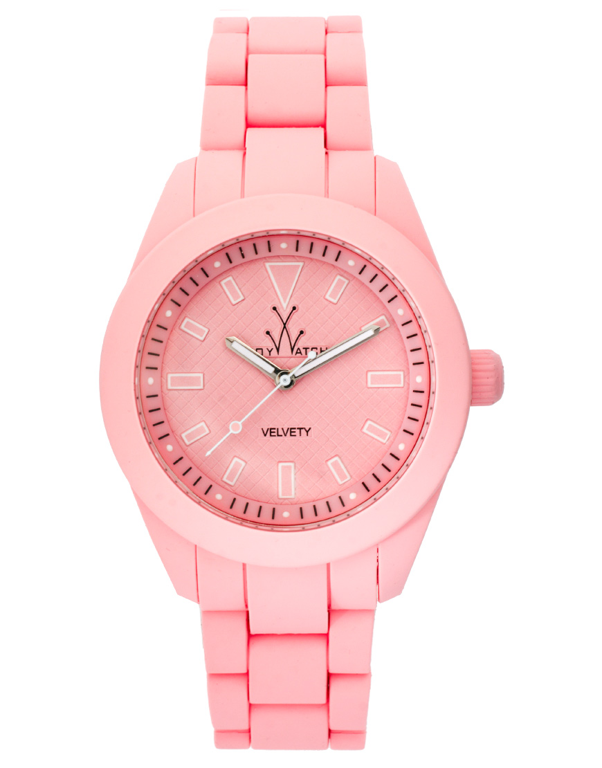 Lyst Toy Watch Pink Rubber Strap Watch in Pink