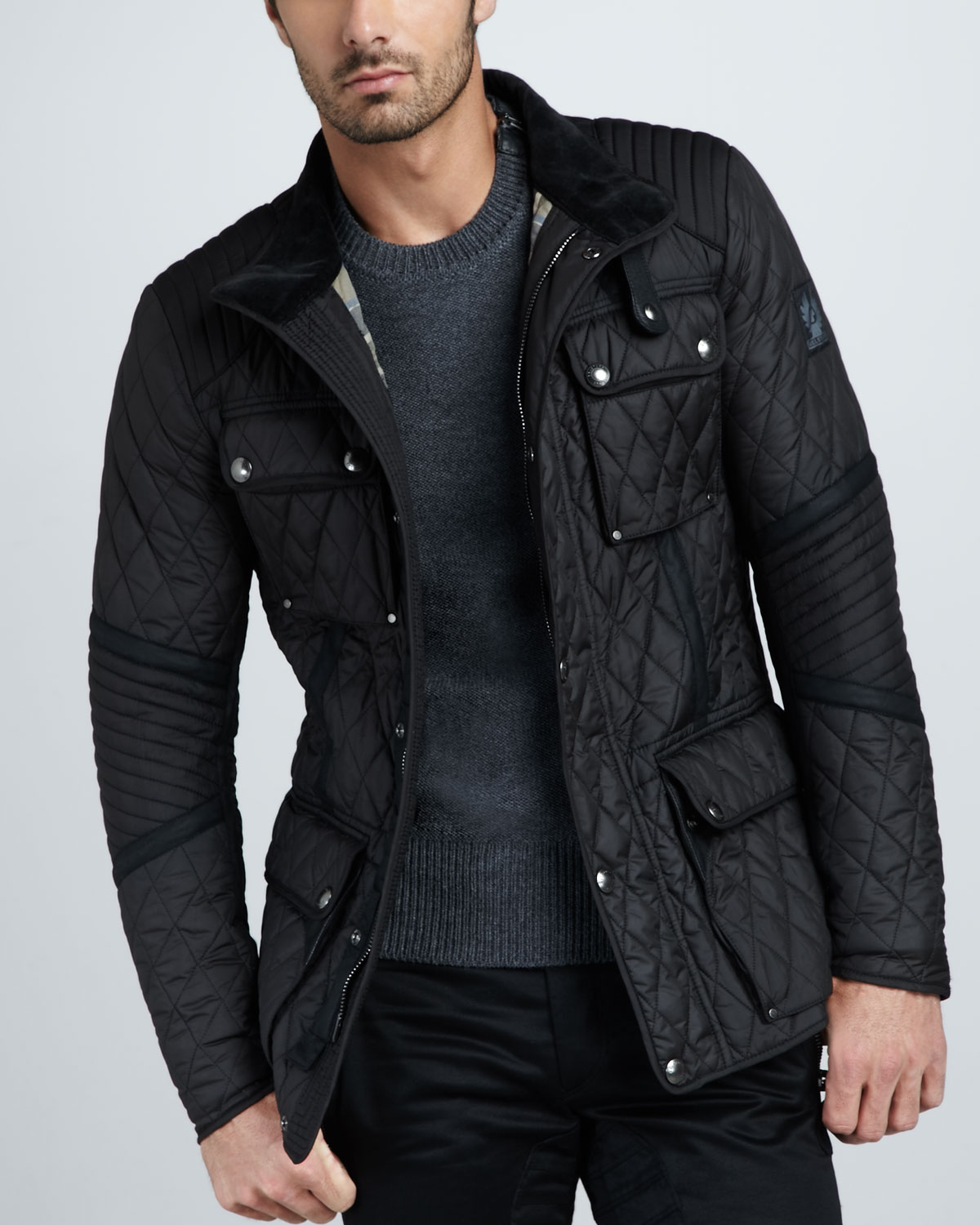 Lyst - Belstaff Stourbridge Quilted Puffer Jacket in Black for Men