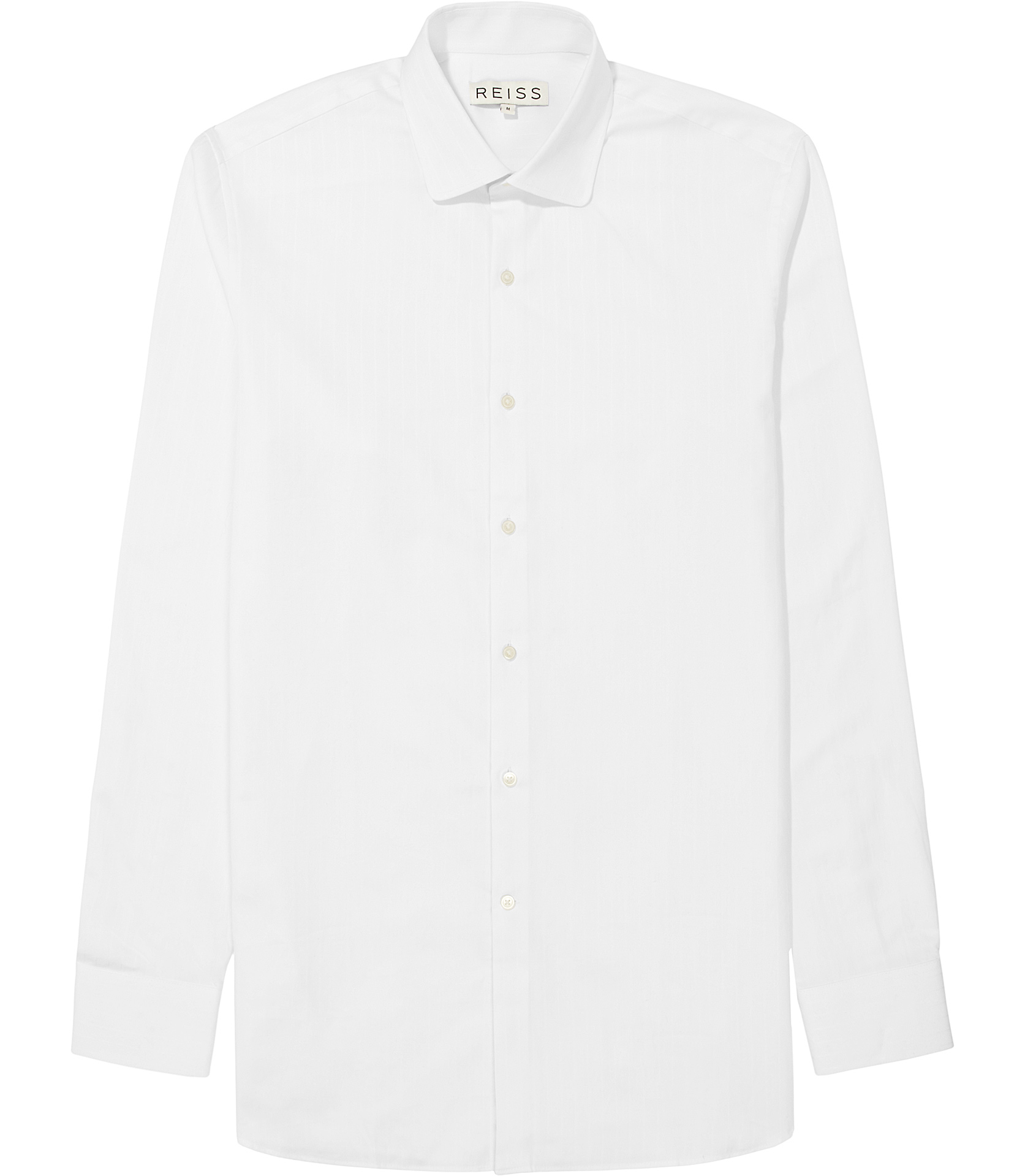 Lyst - Reiss Nevis Micro Pattern Shirt in White for Men