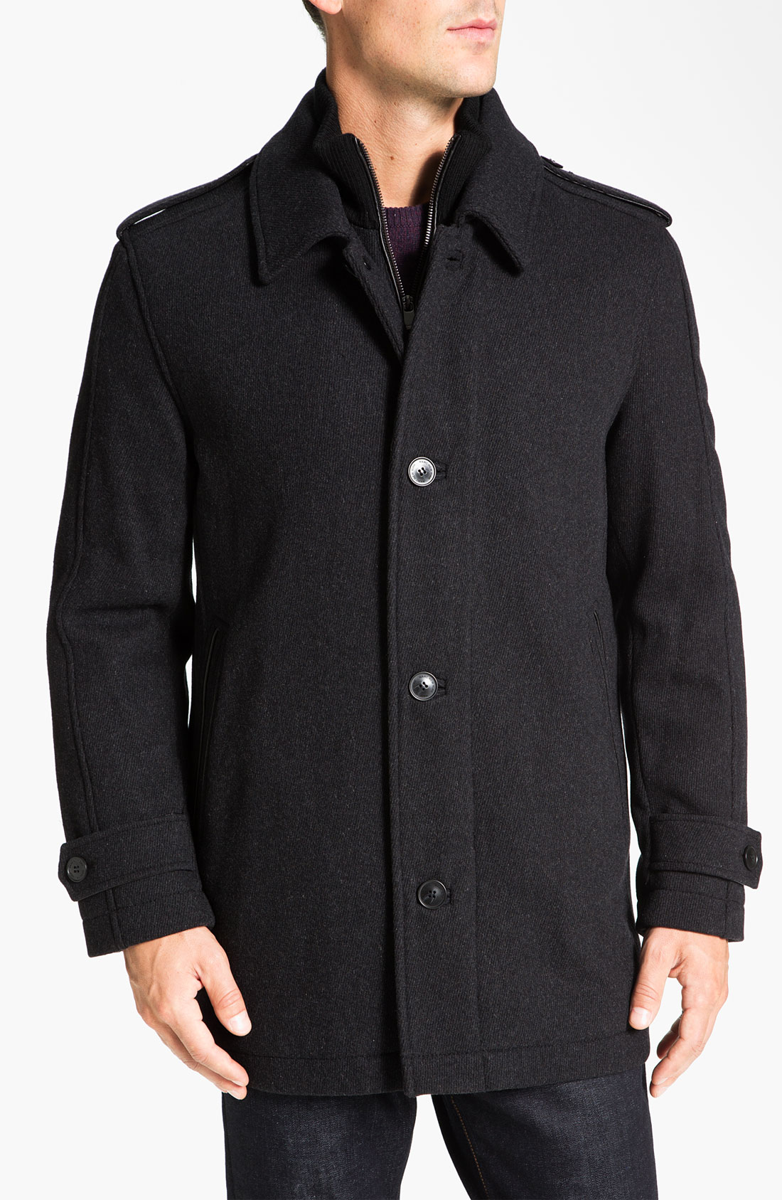 Marc New York Andrew Marc Lloyd Wool Blend Coat in Gray for Men ...
