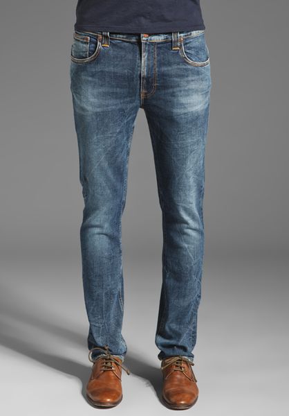 Nudie Jeans Thin Finn in Blue for Men (org. authentic snake) | Lyst