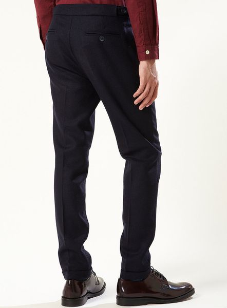 Topman Seymour Skinny Suit Trousers in Blue for Men | Lyst