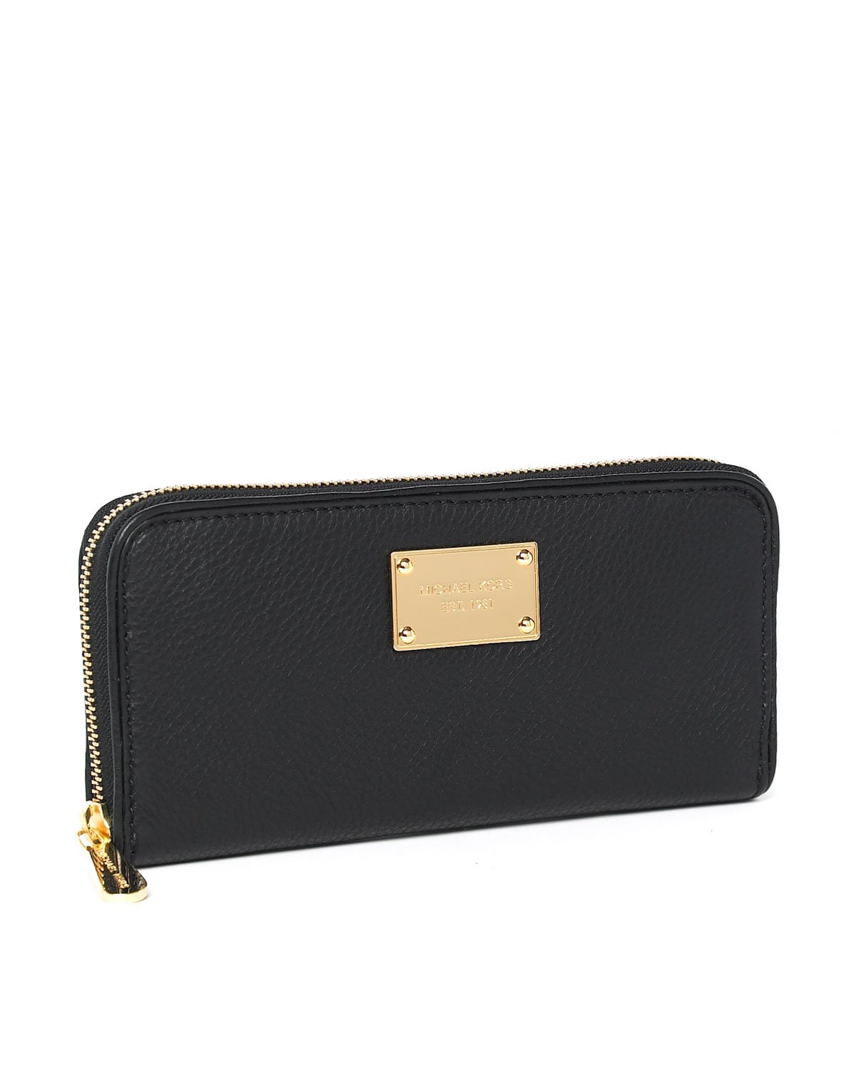 Michael michael kors Jet Set Continental Wallet in Black | Lyst