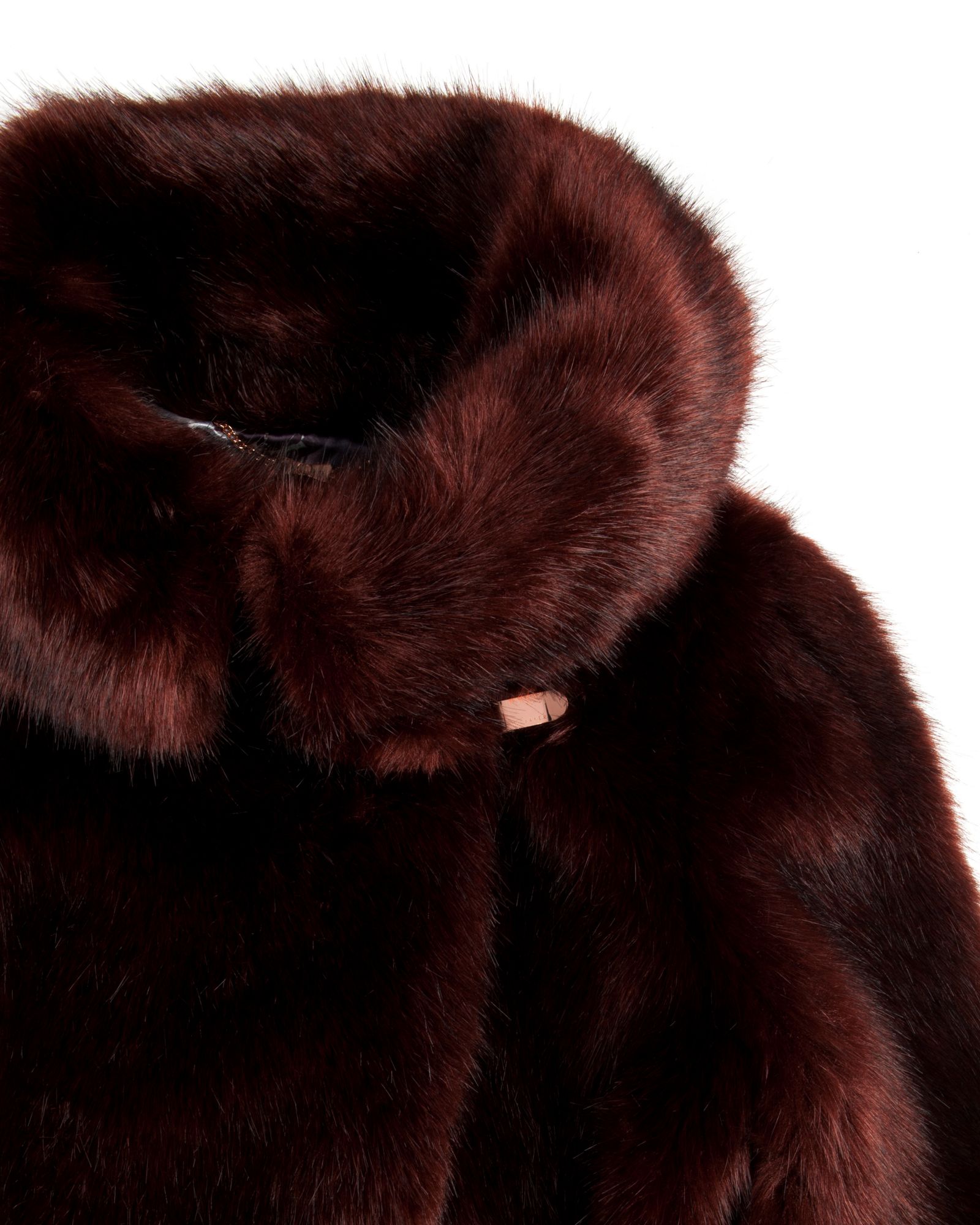 Ted baker Shudda Faux Fur Jacket in Brown Lyst