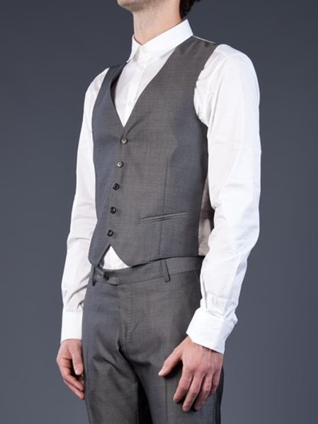 Tonello Grey Vest in Gray for Men (grey) | Lyst