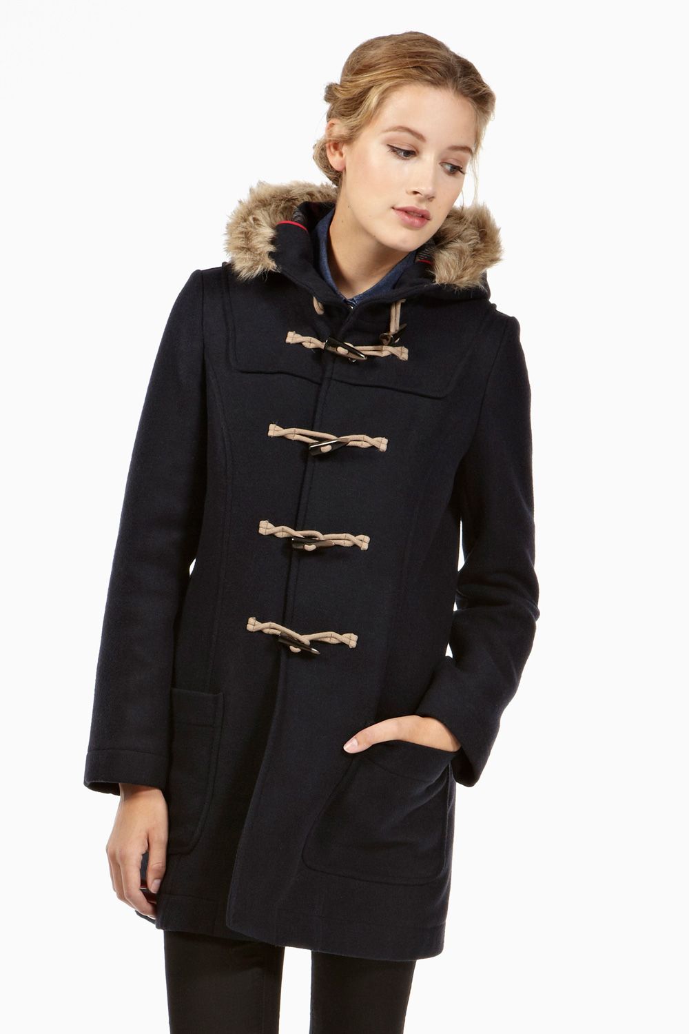 Oasis Faux Fur Coat In Brown Lyst Gallery