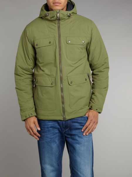 Quiksilver Backwoods Hooded Jacket in Green for Men (olive) | Lyst