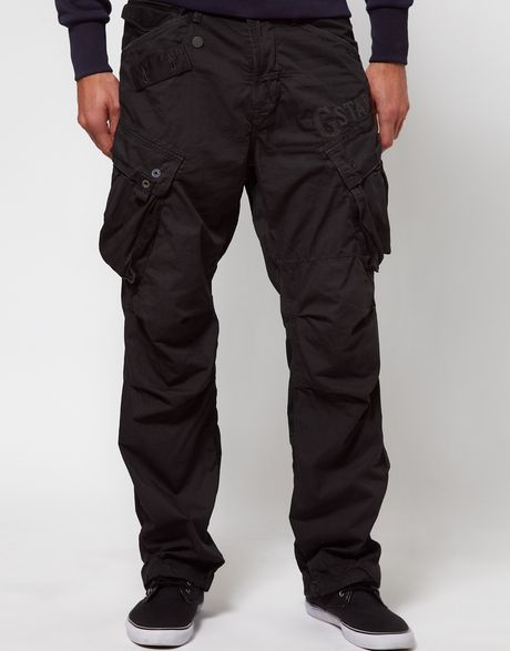 G-star Raw Combat Trousers Loose Fit in Black for Men | Lyst