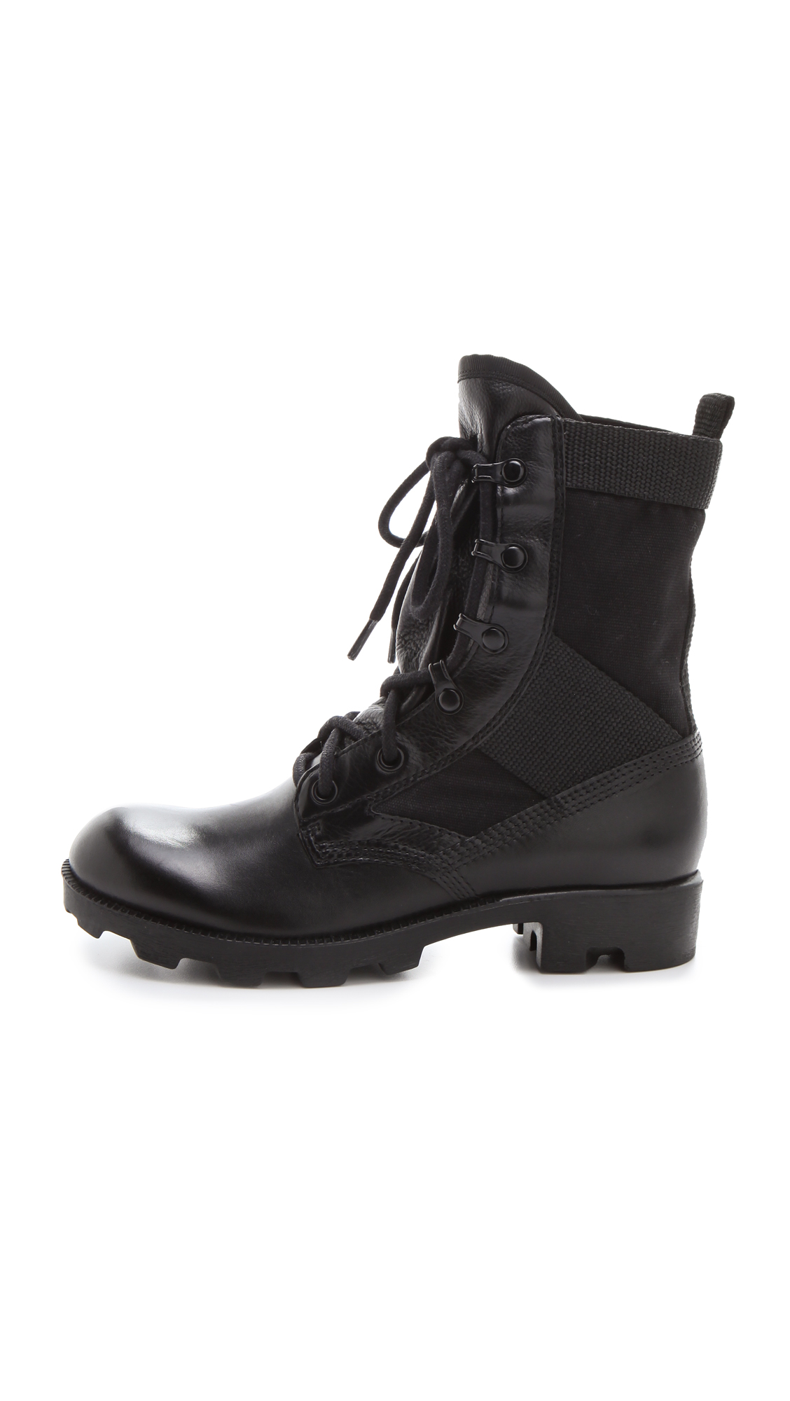 theory lace up boots