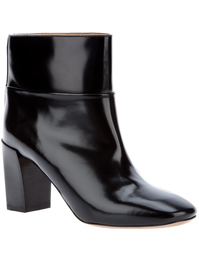 Chloé Chunky Heel Boot in Black | Lyst