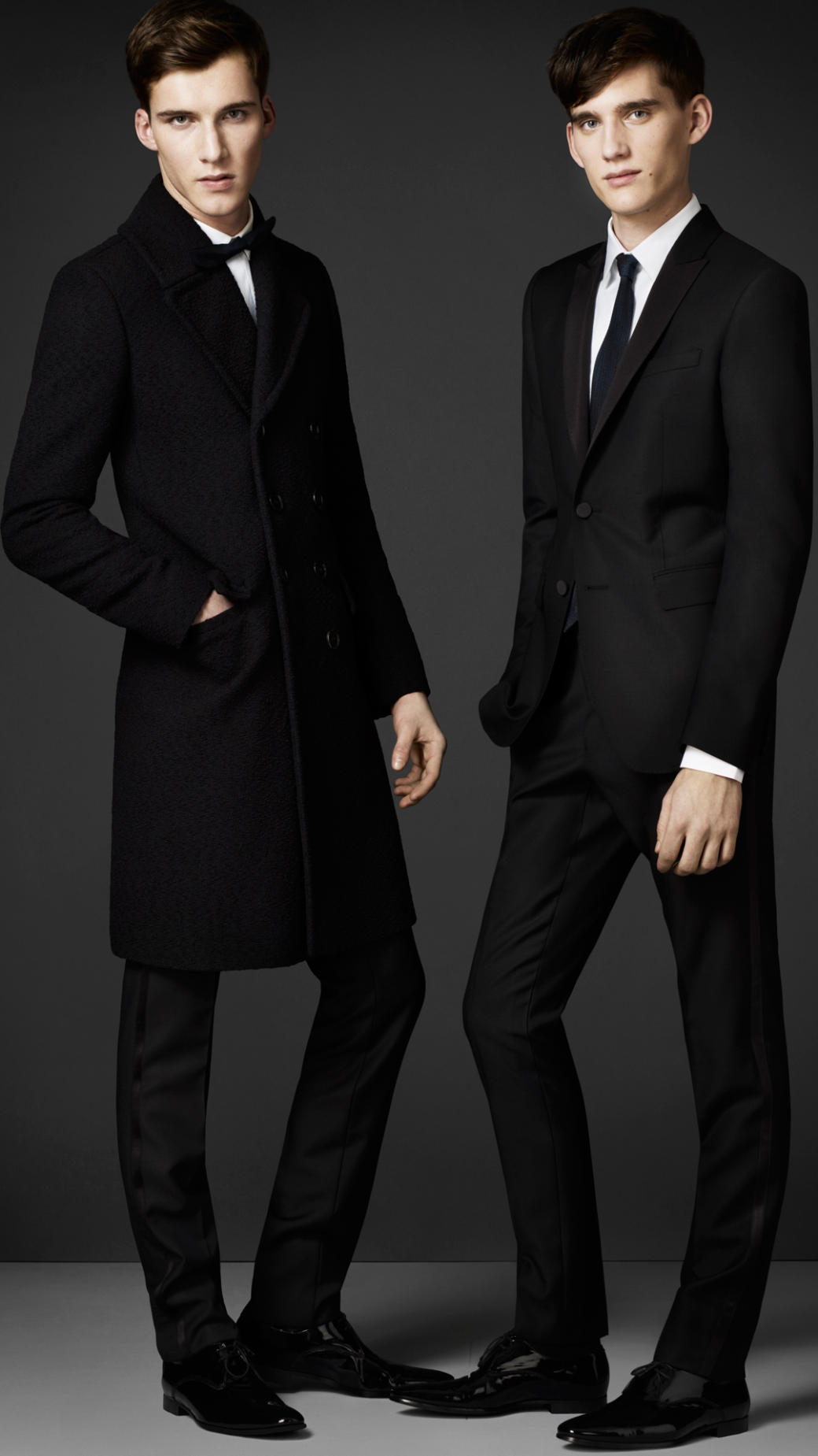 Lyst Burberry Bouclé Wool Evening Overcoat in Black for Men