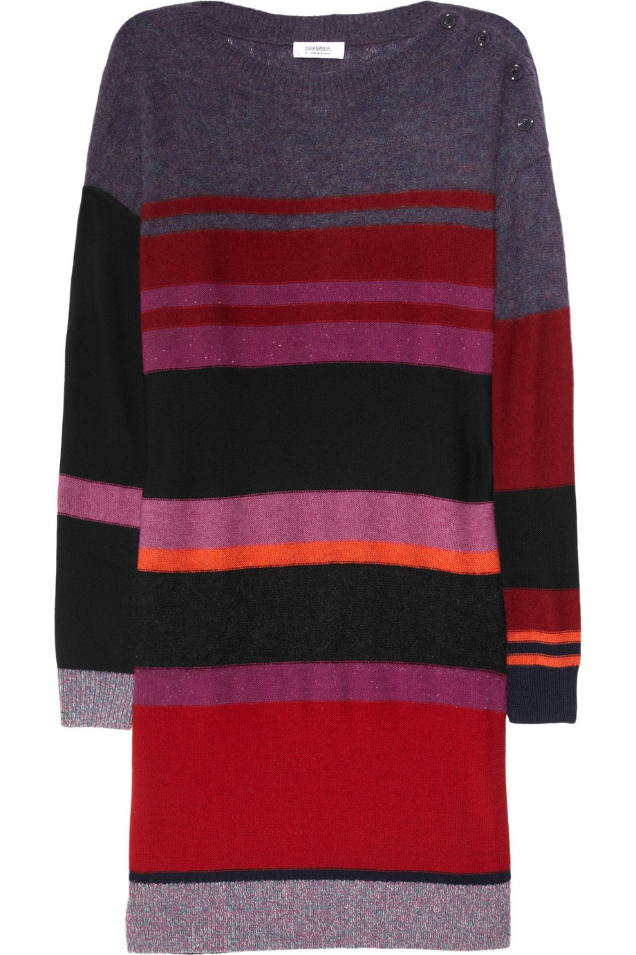 Sonia By Sonia Rykiel Striped Woolblend Sweater Dress in Multicolor ...