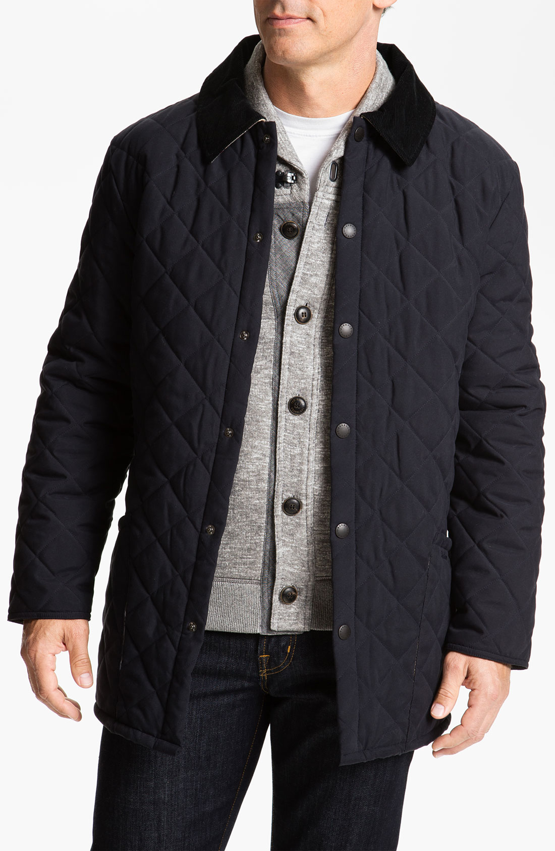 Barbour Langley Jacket in Blue for Men (navy) | Lyst