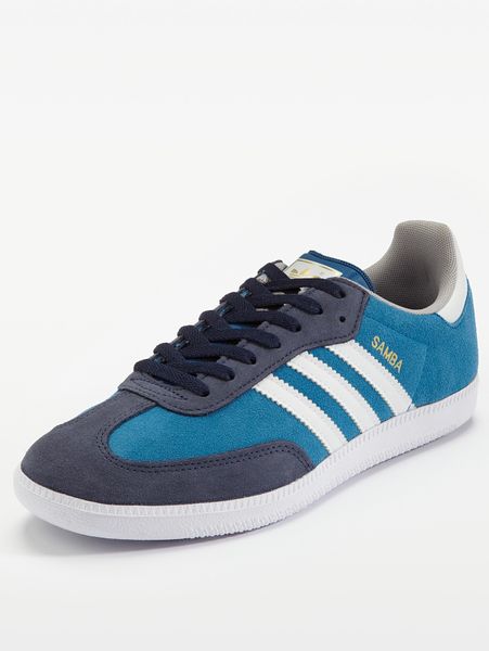 Adidas Adidas Originals Samba Mens Trainers in Blue for Men (blue/white ...