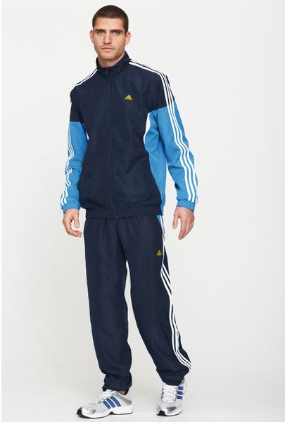 Adidas Adidas Mens Woven Cuffed Tracksuit in Blue for Men (navy) | Lyst