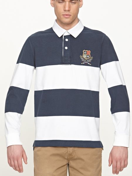 Crew Clothing Mens Crew Boulston Rugby Shirt in Blue for Men (navy ...