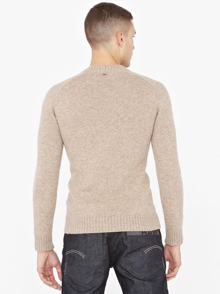 G-star Raw Gstar Raw Mens Preppy Jumper in Beige for Men (sahara) | Lyst