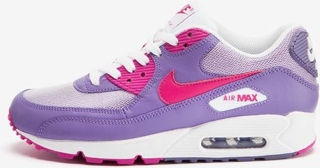 Nike Air Max 90 Trainers in Purple (lilac/pink/white) | Lyst