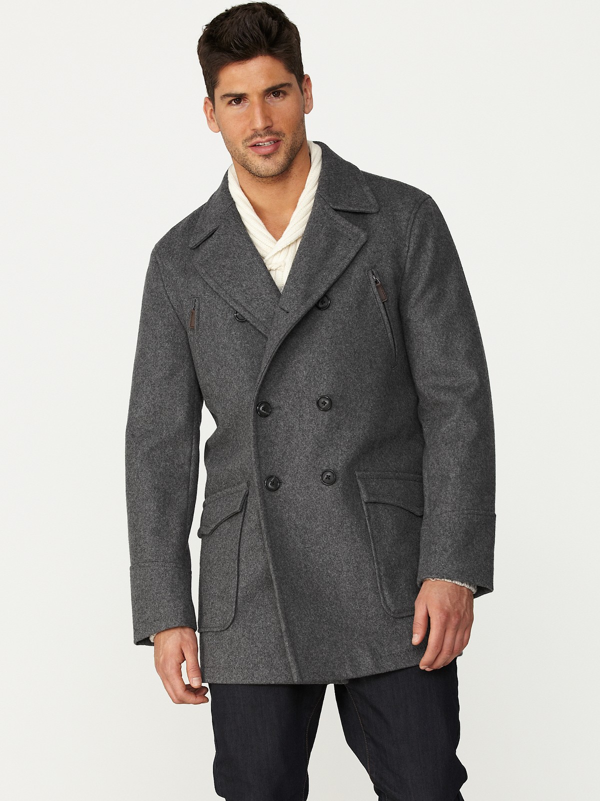 Paul Costelloe Wool Military Jacket in Gray for Men (grey) | Lyst