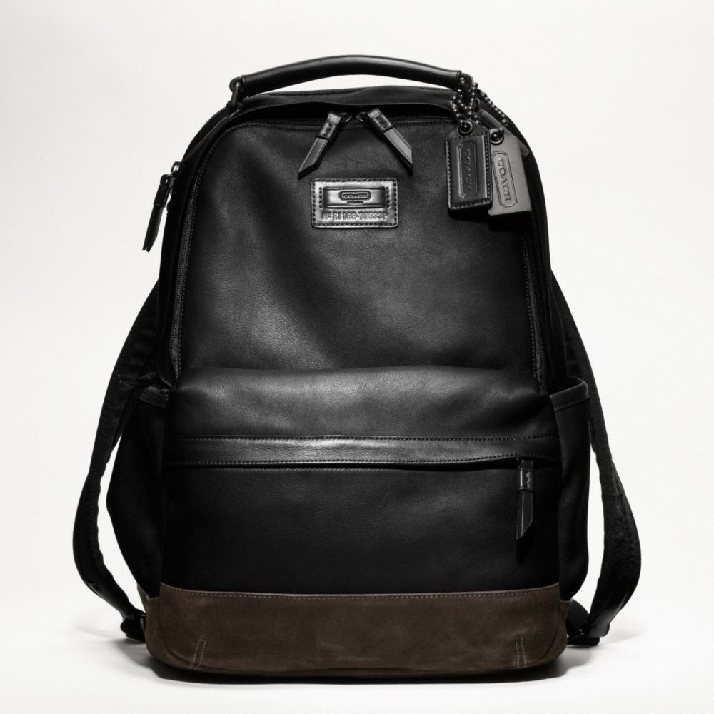 Lyst Coach Rivington Leather Backpack in Black for Men