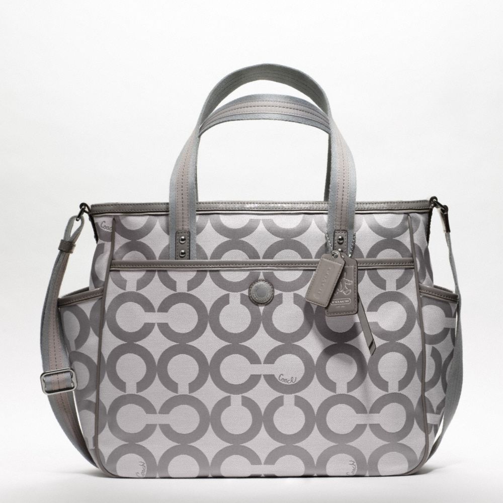 coach metallic tote