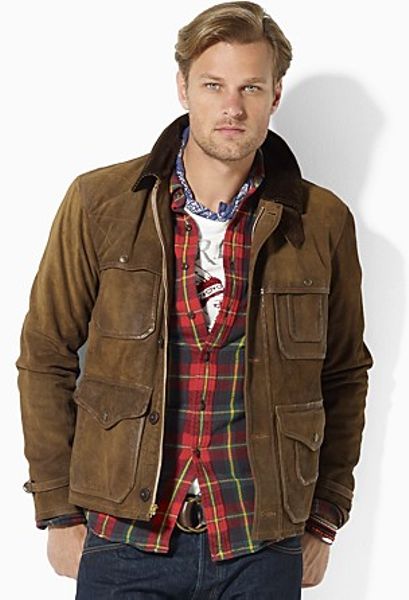 Ralph Lauren Elk Leather Thicket Jacket in Brown for Men (elk brown) | Lyst