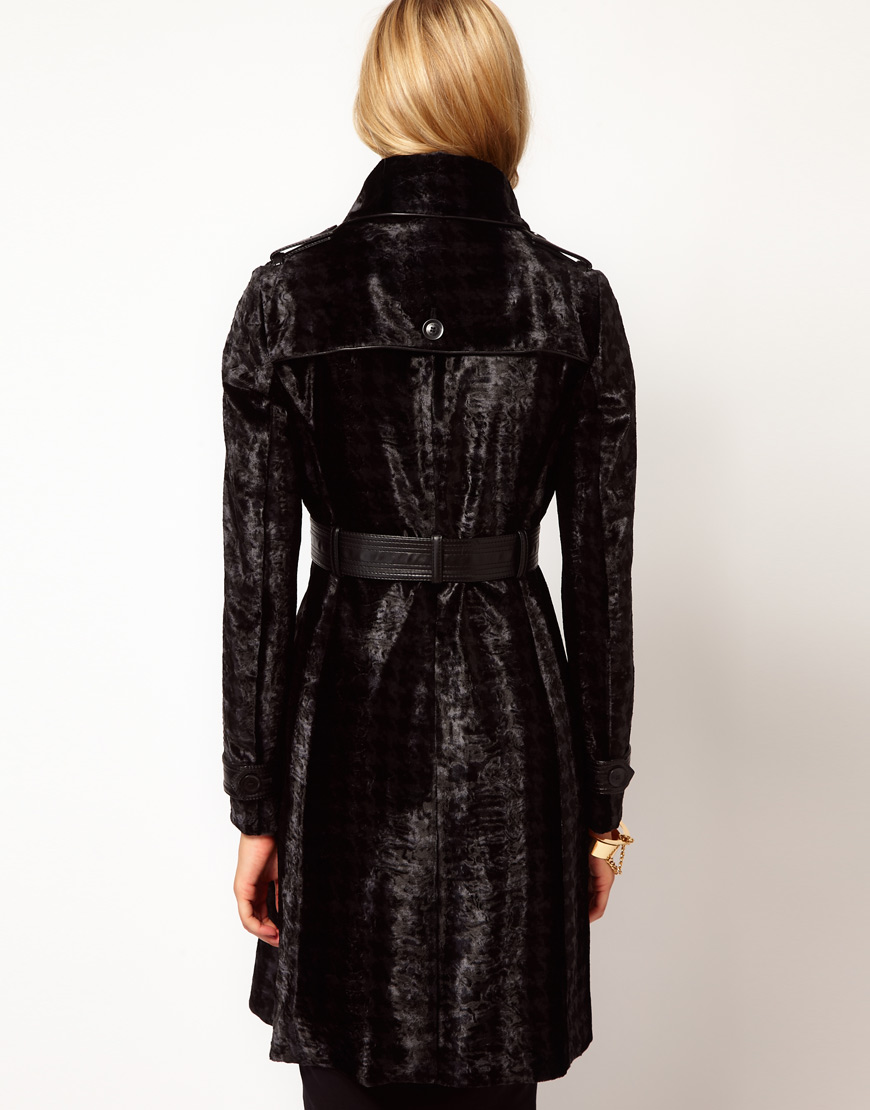 karen millen pony skin coat