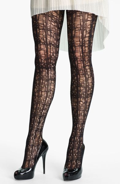 Pretty Polly Striking Laddered Tights in Black | Lyst