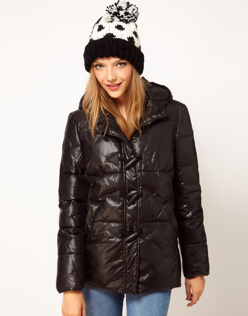 Canada Goose kids replica official - Asos collection Asos Duffle Padded Parka in Black | Lyst