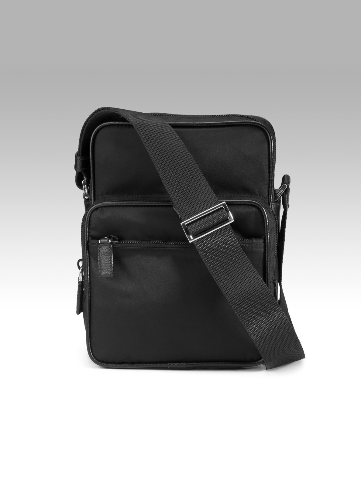 Prada Nylon Flight Bag in Black for Men | Lyst