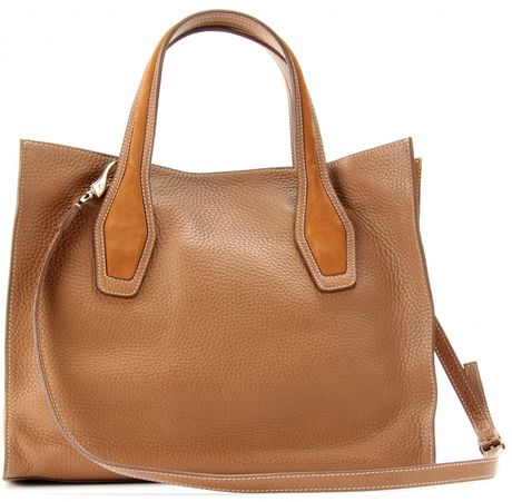 Tod's Shopping Medium Leather Tote in Brown (caramel) | Lyst