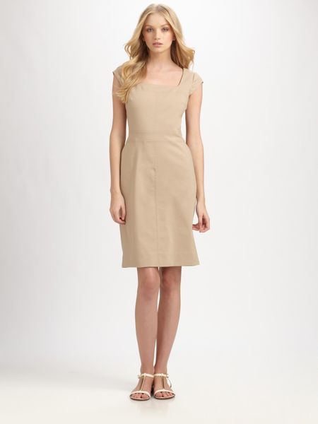 Tory Burch Callie Dress in Beige (khaki) | Lyst