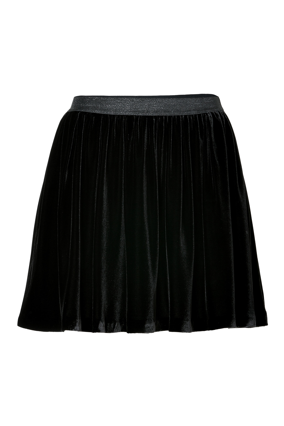 Juicy couture Silk Blend Velvet Skirt in Black | Lyst