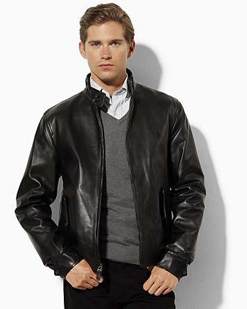 Lyst - Ralph Lauren Polo Leather Barracuda Jacket in Black for Men
