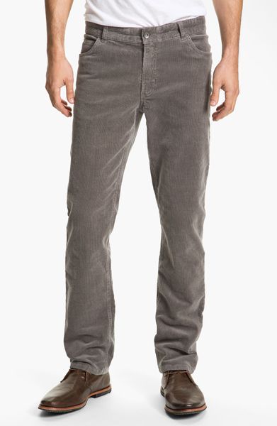 1901 Straight Leg Corduroy Pants in Gray for Men (steel grey) | Lyst