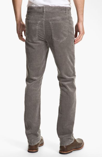 1901 Straight Leg Corduroy Pants in Gray for Men (steel grey) | Lyst