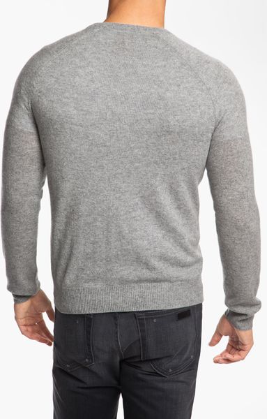 1901 Trim Fit Crewneck Cashmere Sweater in Gray for Men (heather grey ...