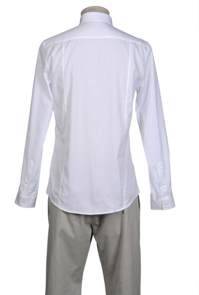 Gianfranco Ferré Long Sleeve Shirt in White for Men | Lyst